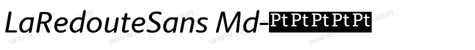 LaRedouteSans Md字体转换